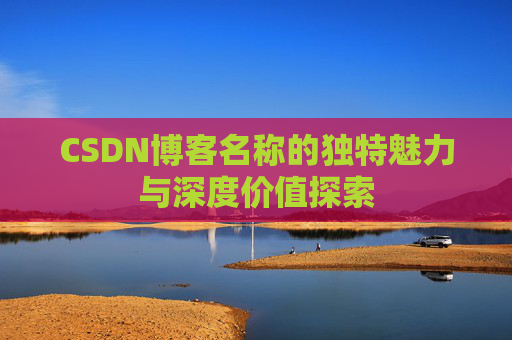 CSDN博客名称的独特魅力与深度价值探索
